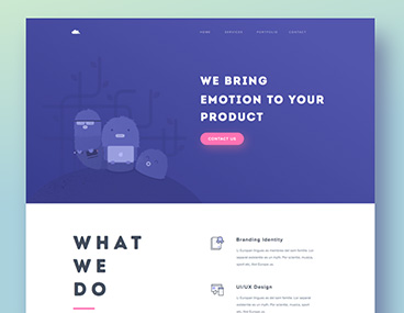 Mojoko Design Web Portfolio PSD